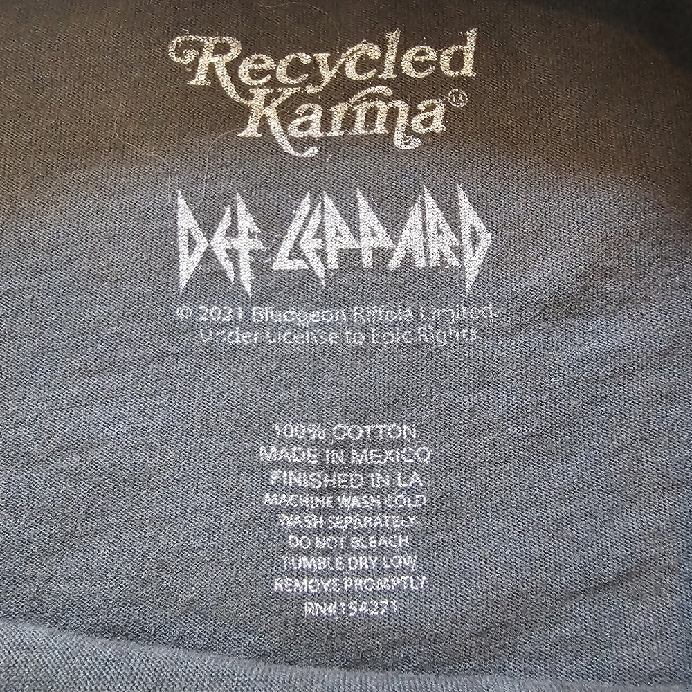 Def Leppard Cropped Tee, Small - Picture 5 of 10